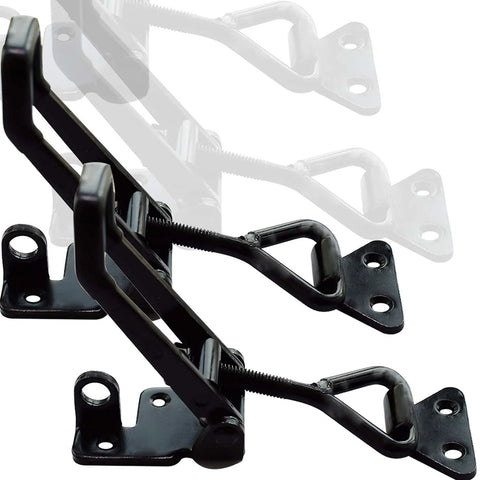 Heavy Duty Toggle Clamp Latch Set 1320 Lb Capacity 4003 Style Quick Release Hasp for jigs smokers shown in black metal