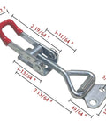 Heavy Duty Toggle Clamp Latch 4001 Style With 150 Kg 330 Lb Holding Capacity Adjustable Pull Action Latch Hardware