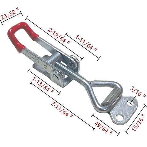 Heavy Duty Toggle Clamp Latch 4001 Style With 150 Kg 330 Lb Holding Capacity Adjustable Pull Action Latch Hardware