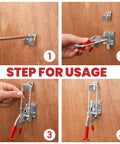 Instructions for installing 8 Pack Heavy Duty Toggle Clamp Latches 431 Type Up To 2000 Lbs Holding Capacity, Adjustable U Bolt Self Lock Design.