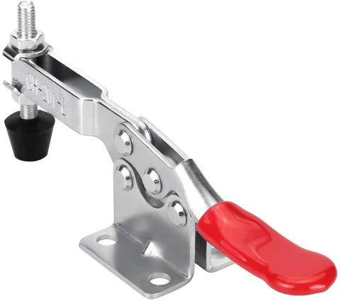 Heavy Duty 10 Pack Toggle Clamps For Woodworking And Welding with rubber tip, front view