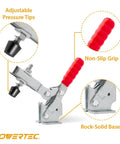 2 Pack Toggle Clamps 500 Lb Vertical Quick Release 12130 With Rubber Tip For Woodworking Jigs Fixtures Welding Drill product details