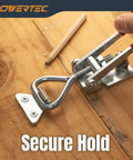 Heavy Duty Toggle Clamp Latch Set 4 Pack With 1320 Lbs Holding Capacity And Adjustable Quick Release Pull Action Lock Hole for woodworking