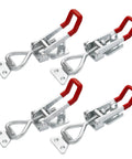 Heavy Duty Toggle Clamp Latch Set 4 Pack With 1320 Lbs Holding Capacity And Adjustable Quick Release Pull Action Lock Hole For Smokers CNC