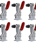 Heavy Duty Toggle Clamps 6 Pack 225D with 500lbs holding capacity, quick release, zinc-coated carbon steel for woodworking and welding jigs