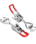 2 Pack Adjustable Toggle Latch Clamp 4001 Quick Release Clamp With 220lbs Capacity for freezers, tool boxes, and cabinets, durable steel