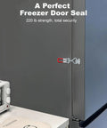 2 Pack Adjustable Toggle Latch Clamp 4001 Quick Release Clamp With 220lbs Capacity installed on freezer door