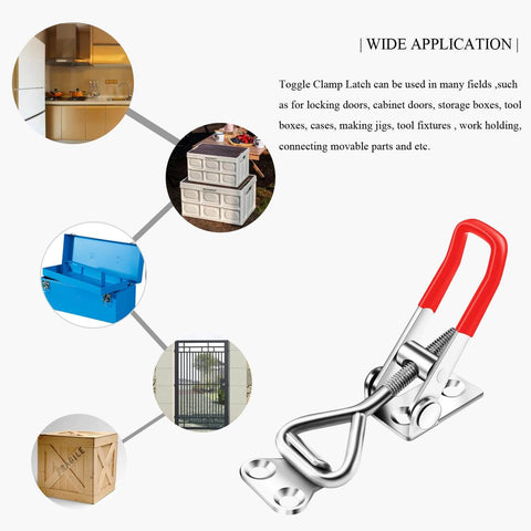 Six Pack Adjustable Toggle Latch Clamp 4001 Heavy Duty 330 Lbs Holding Capacity for various applications