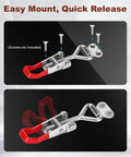 2 Pack Adjustable Toggle Latch Clamp 4001 Quick Release Clamp with 220lbs Capacity, screws not included, steel construction