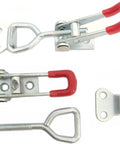 10 Pack Adjustable Toggle Latch Clamp 150Kg Capacity Heavy Duty Quick Release Pull Clamp Buckle 4001 with red handle