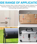 Heavy duty toggle latch clamps provide secure, adjustable quick release locking for smoker lids, tool boxes, and cases.