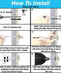 Installation guide for TOGGLER SNAPTOGGLE BB Toggle Anchors in hollow walls with step-by-step instructions and images