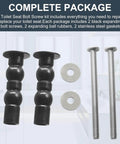 Top Mount Toilet Seat Hardware Kit For Skirted Toilets Easy Install Nut And Bolt Set With Expandable Rubber Plug For Tight Fit Durable Stainless Steel Bolts Compatible With TOTO THU651N Pack Of 2