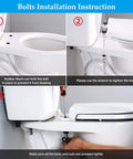 How to install the Universal Stainless Steel Toilet Seat Bolts 