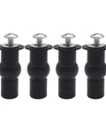 No Fuss Easy Install Universal Toilet Seat Hinge Screws With Stainless Steel And Rubber Top Mount Hardware 4 pack