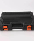 Black storage case for 102 Piece Home Repair Tool Kit With Case For DIYers And Homeowners Essential Basic Hand Tools Set