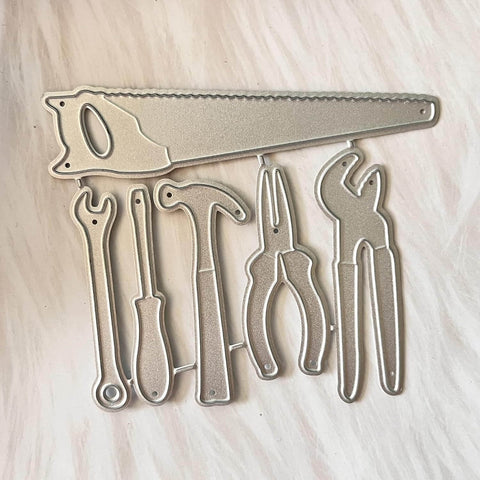 Metal tool-shaped Stainless Steel Die Cutting Dies For Scrapbooking And Card Making Embossing Stencils And Die Cuts For DIY Crafts