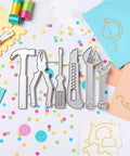 Must Have All Purpose Die Cut For Card Making And Scrapbooking With Intricate Metal Cutting Dies for DIY decor, tool shapes displayed on paper