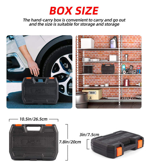 15-Piece Household Tool Kit with Hammer, Pliers, Screwdriver Set and Toolbox Storage Case for Homeowners, DIYers, and Handymen