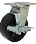 Toolbox, Job Box & Gangbox 5" Polyurethane on Heavy Duty Iron Core Caster Kit with Hardware - 5,000 Lbs. Capacity, front view