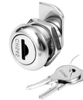 Replacement 5/8 inch toolbox lock cylinder for lift up latch truck tool boxes with chrome zinc finish and included keys