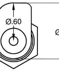 Diagram of Two Pack Keyed Alike Truck Tool Box Locks With Keys Replacement Lock Cylinders For Lift Up Paddle Latch