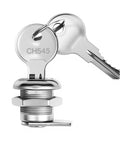 Replacement 5/8 inch toolbox lock cylinder for lift up latch truck tool boxes with keys, chrome finish, durable construction