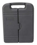 136 Piece Tool Set General Household Hand Tool Kit with Plastic Toolbox Storage Case, closed tool case front view