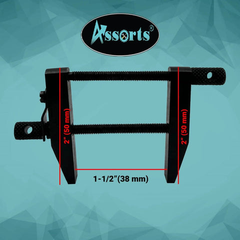2 Inch ToolMaker Parallel Clamp With Precisely Ground Jaws, 50 Mm Jaw Length And 1 1/4 Inch Opening, Heavy Duty Tool Steel Construction