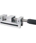 Toolmaker's Vise 4 Inch Workhorse For Precision Milling And Fabrication With Hardened 52-58 HRC Surfaces Ground For True Square And Parallel Alignment To 0.0002 Inch Replaceable Jaws Ground V Way Clamping Slots HHIP 3900-0068 front view