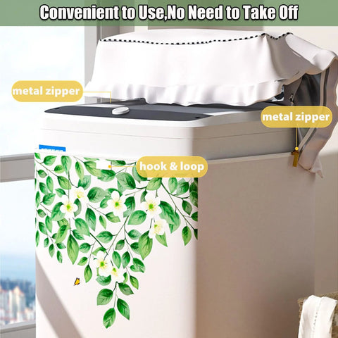 Waterproof top-load washing machine cover with zipper delivers durable rain, dust, and sun protection; heavy-duty Oxford fabric