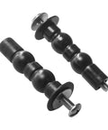 Top Mount Toilet Seat Hardware Kit For Skirted Toilets Easy Install Nut And Bolt Set With Expandable Rubber Plug For Tight Fit
