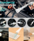 Powerful tornado dry cleaning gun blasts dirt and dust from car interiors with a brass adjustable air flow nozzle, 360 Degree swivel, aluminum body, and easy connection to a standard air compressor for efficient, thorough cleaning.