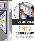Pro Grade Torpedo Level showing plumb view and double view functionality