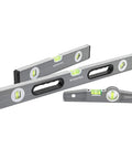 Pro Grade 3 Piece Torpedo Level Set With Magnetic 9 Inch Level And Non Magnetic 16 Inch And 24 Inch Levels, Lightweight Box Beam Frame