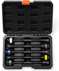 1/2'' Drive Torque Limiting Extension Bar Set (5 Piece) Lug Nut Torque Sticks with Storage Case, 8" Long Impact Socket Extensions