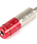 Close-up of 15-65 Inch Lbs All-in-One Torque Driver, showing red and silver details with measurement markings