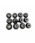 Multiple Torque Limiter Clutch A02E561100 units for Bizhub printers, arranged in a grid, showcasing front design and build quality.