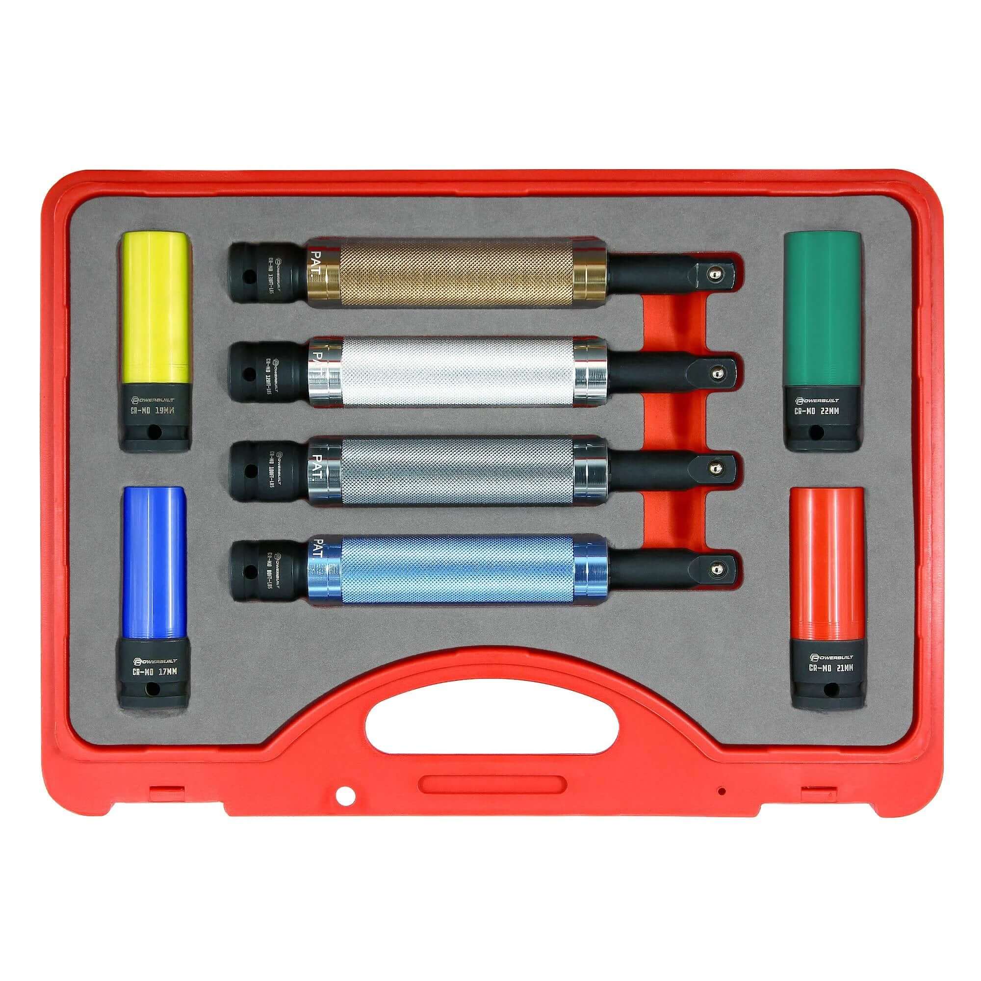 8 Piece Torque Limiting Set, Free-Spinning Grip