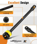 Torque Stick, 10 Piece 1/2" Drive Torque Limiting Extension Bar with black coating and 1/2" drive for automotive repair