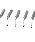 Torx Bits Set 5pcs 5/32 Inch Hex Shank T2 T3 T4 T5 T6 Screwdriver Bit Set 28mm Length S2 Screw Driver Kit Tools