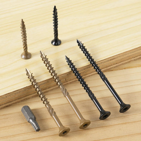 Deck Screws 14 By 6 Inch Heavy Duty Exterior Wood Screws Torx Drive Head Bronze Rust Resistant Epoxy Coated Long Outdoor Screws