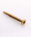 Side view of Beefy Self Drilling Wood To Metal Screws With Torx Star Drive T30 for Trailer Decks, size 12 24 by 2 inch.
