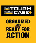 Screwdriver Bit Set With Tough Case 45-Piece Kit DW2166 Grey And Silver branded image with text 'Organized and Ready for Action'