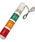 Industrial Tower Signal Light With Built In Buzzer 24 Volt DC 5 Watt LED Indicator Lamp With Red Green Yellow Orange Colors Stack