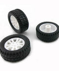 10pcs Toy Car Wheels 20mm Rubber Tires with 1.9mm Hole for 2mm Shaft DIY Model Accessories Small RC Car Truck Wheels 8mm Width Shaft Not Included