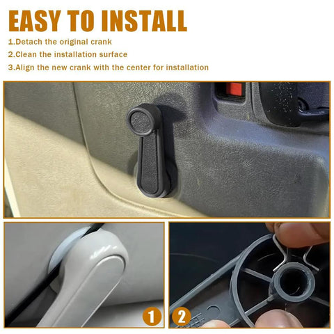 Installation guide for Two Piece Window Crank Handles Replacement For Toyota Front Rear Left Right Interior Plastic Door Handles 6926010040.