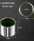 Drive Axle Shaft Bushing For Front Toyota 8 Inch Clamshell Design Vanshly YB AX018 with size dimensions highlighted