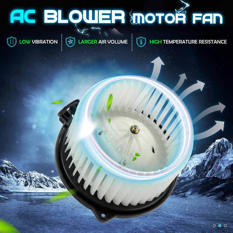 AC Blower Motor Fan showcasing HVAC Heater Blower Motor Fan Replacement For Toyota Corolla And Matrix 2003 Through 2008 Plug-And-Play Direct Fit