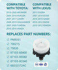 Front HVAC Blower Motor Replacement For Toyota And Lexus By Marsflex Plug And Play Fit For Camry Tundra 4Runner Highlander Venza Avalon ES350 ES300h GX460 2007 Through 2019 OE PM9351 75830 871030E040 Drop In Ready, compatible models list and part numbers displayed